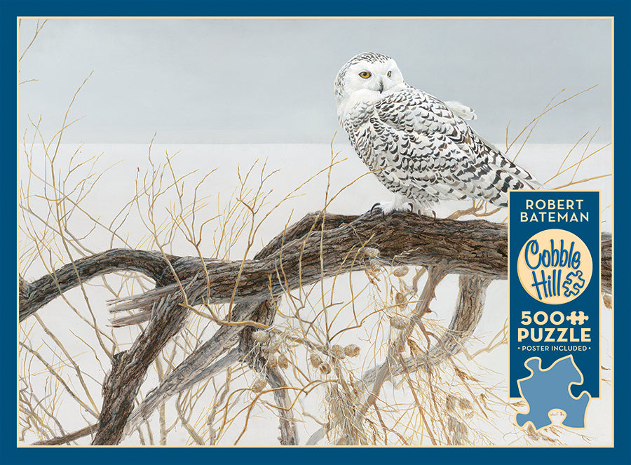 500pc Fallen Willow - Snowy Owl