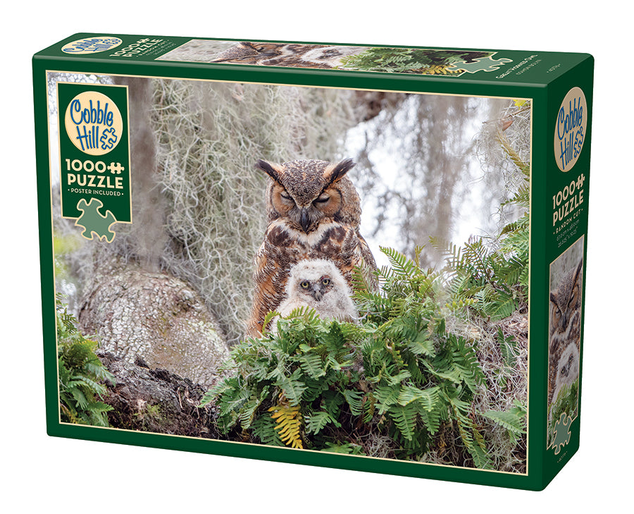 1000pc Great Horned Owl
